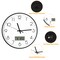 11.8 Inch Wall Clock with Digital Date Temperature Display, Non-Ticking Silent Quartz Clock for Home
